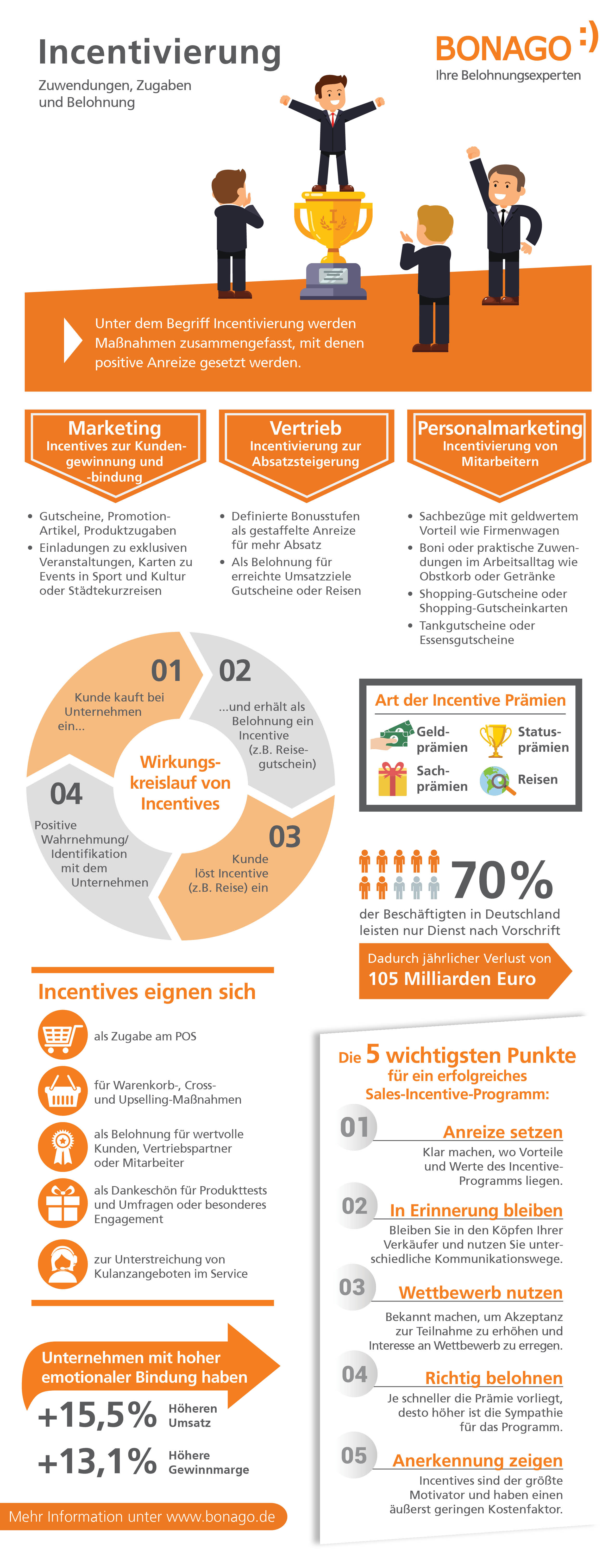 Incentives Möglichkeiten Infografik Infografik Incentives